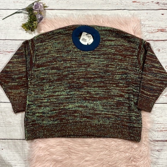 NWT Urban Outfitters BDG Marled Brown Caleb Pullover Sweater - Picture 2 of 10